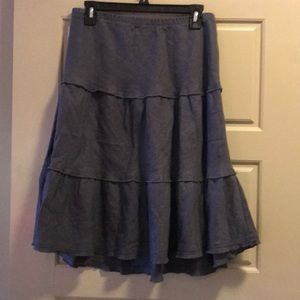 Allen Allen USA grey 3 tiered skirt
